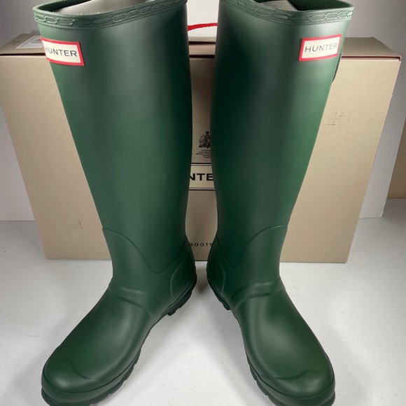 Hunter Shoes - Hunter Original Tall Rain Boot Matte Green